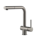Gessi Acciaio rubinetto cucina con canna girevole e doccetta estraibile 60598